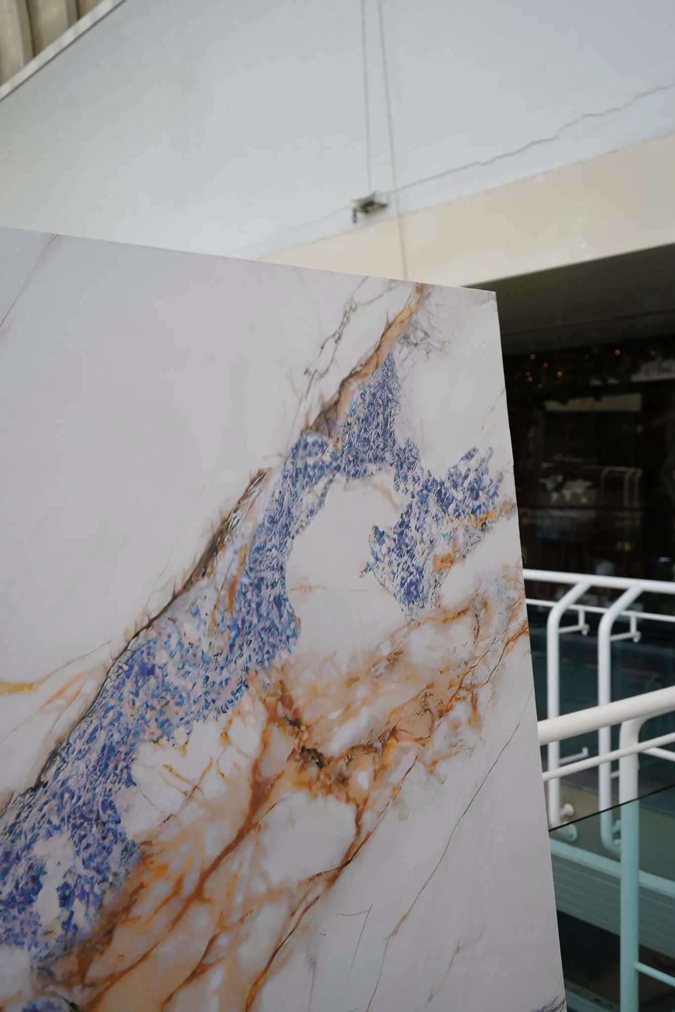 PVC Calacatta Blue view 2